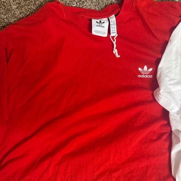 Adidas Men’s 2XL Red and White Short Sleeve Tees - Picture 4 of 5